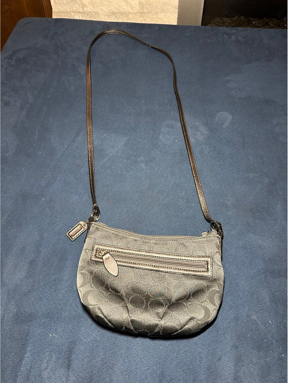 Coach Signature Jacquard Crossbody Bag